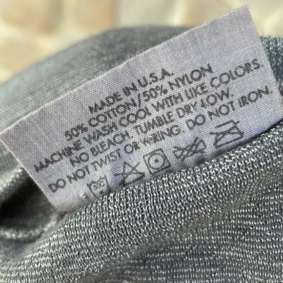 Michael Stars gray batwing short-sleeve cardigan with 3 button tapered waist - Picture 5 of 7